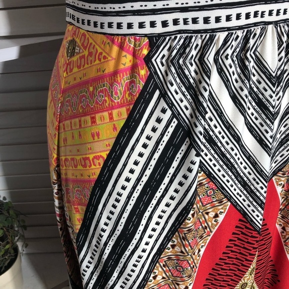 London Times Maxi Dress Halter Boho Paisley Multicolor Women's 14 - Picture 11 of 14